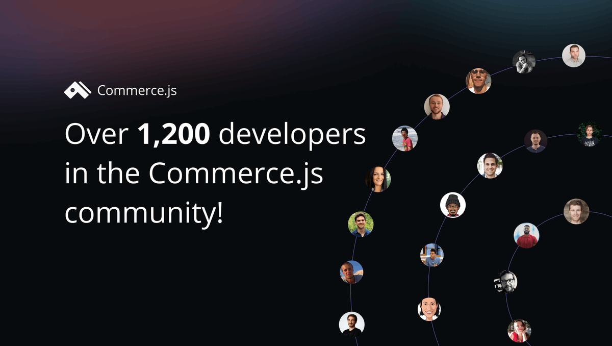 Our community is now over 1.2k #developers strong! ❤️

Join us in making API-first, #headless eCommerce powerful and fun for developers👇 
slack.commercejs.com