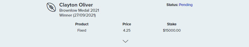 littlebirdietv's tweet photo. 🚨NEW BET ALERT🚨 - #BrownlowStream 🏅📺

Brownlow Winner 
$15,000 CLAYTON OLIVER @ $4.25! with @TopSport_com_au 

"I think he'll jump favourite on the night, is likely round 10 leader in a race with four chances only" - @thekidmkg 

Join the syndicate 👇
https://t.co/7Zxl4LMtGw https://t.co/Dw9YOxCwBg