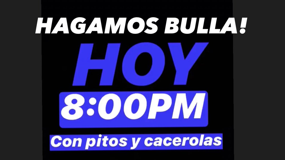 gescol's tweet photo. CACEROLAZO! HOY. 8PM.
Durante la cadena nacional. RT RT RT.‼️ https://t.co/voDfjWIt3u