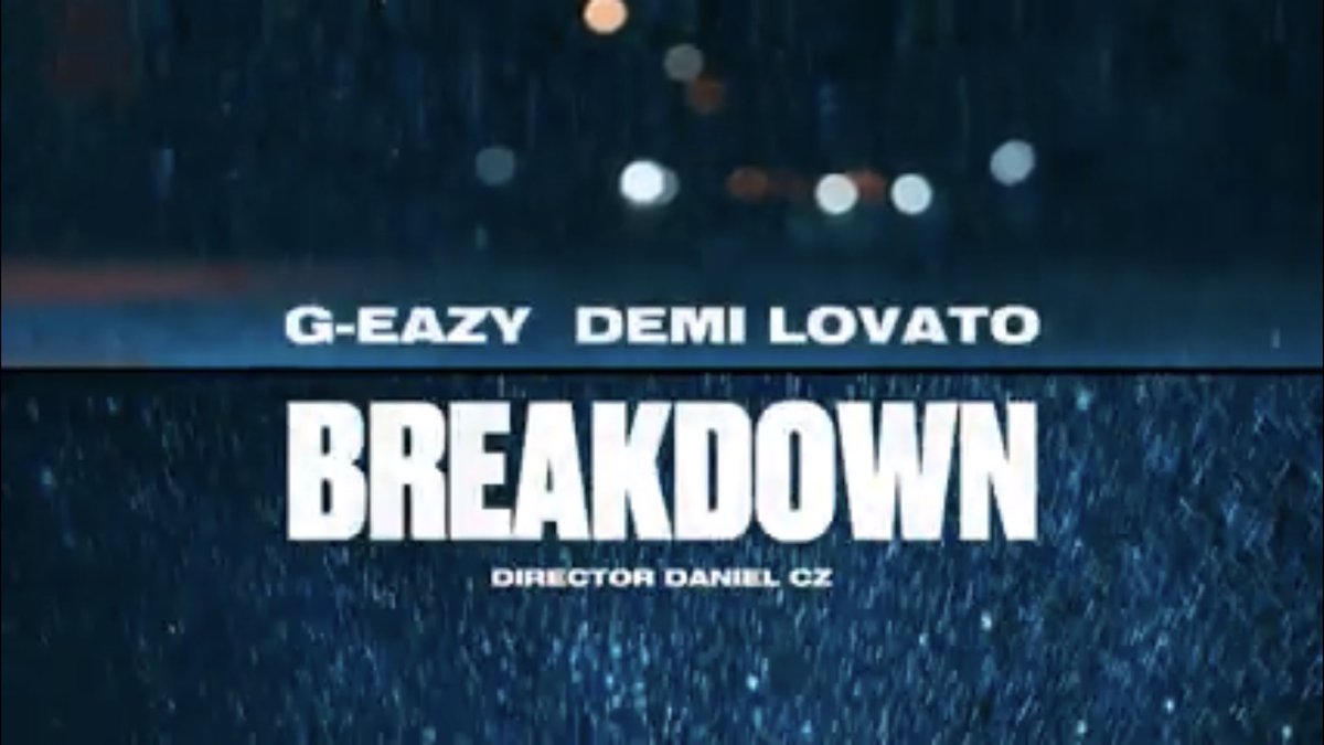 Thelovatic7's tweet photo. The official "Breakdown" teaser by G-Eazy and Demi Lovato is available on Demi's YouTube channel.
~I am so excited 😆
#DemiLovato #GEazy #FEATURED #breakdow #lovatic #lovatics #song #music #YouTube #singers #ddlovato #NewSong #Lovatic #demi https://t.co/kUtxyAul1w