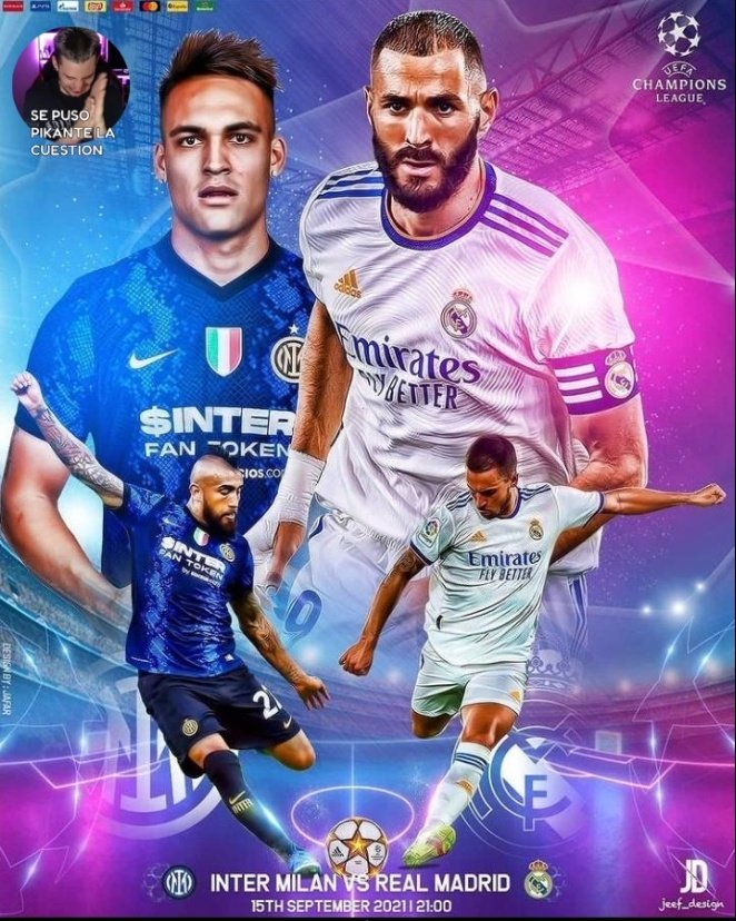 🔥 Inter de Milan vs Real Madrid 🏆
🎊 Como queda el partido? 🤔 Acierta y podrás participar de un Pass Royale (3 ganadores) 
Requisitos: 
Seguirnos: <a href="/LatinozG/">LatinOz Gaming</a> 
Comenta, ❤ y 🔄