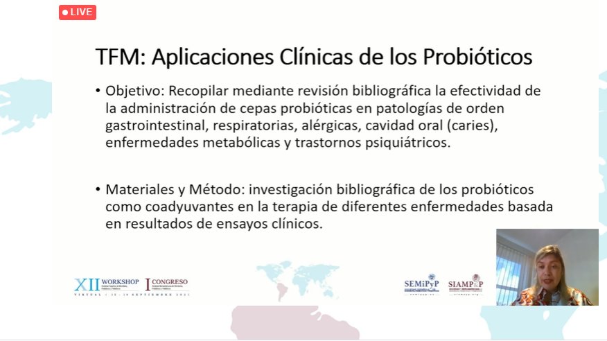 SEMiPYP's tweet photo. (S1) Presentación de comunicaciones orales: 
TFM @SEMiPYP @UEuropea  
Josué Barahona Garrido (Guatemala) 
Irene Garza (México)
Janette Carolina Cicolini (México)
María Josefa Gutiérrez- Cisneros (España) 
#microbiota21 
‼️ Ahora el debate👥 https://t.co/WrFC6vcSDC