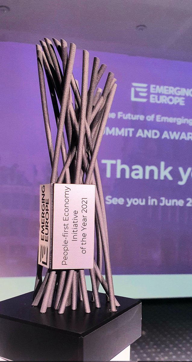 Proud to bring the Emerging Europe Award to Ukraine. East Europe Foundation is a winner  in People-first Economy Initiative of the Year category #EEAwards
