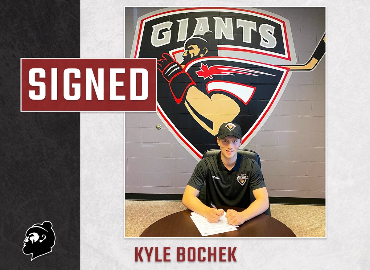 SIGNED! 

The Vancouver Giants have signed 2003-born forward Kyle Bochek (Moosomin, SK) to a Standard <a href="/TheWHL/">Western Hockey League</a> Player Agreement!

Details 📎: bit.ly/3EnwT28