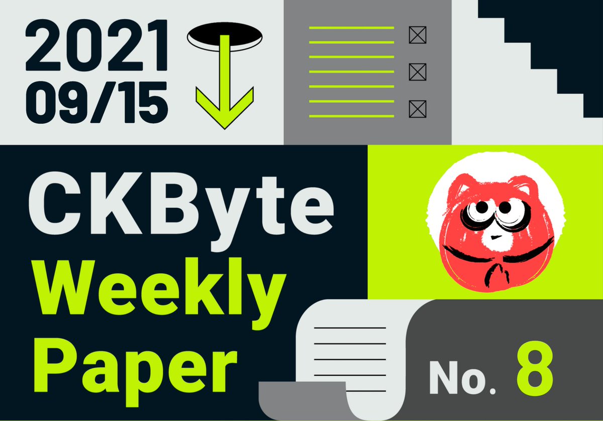RadioNervos's tweet photo. $CKB #Weekly #paper #8ed now in English!
Highlights
➡️ YokaiSwap public beta goes live;
➡️ DAS x Binance NFT conducted the auction of ok.bit;
➡️ imToken has integrated DAS;
➡️ Mibao’s recent upgrade;
➡️ Nervos hackathon officially kicks off.
https://t.co/xrWZ5T02Vp https://t.co/6GzdcmeLMC