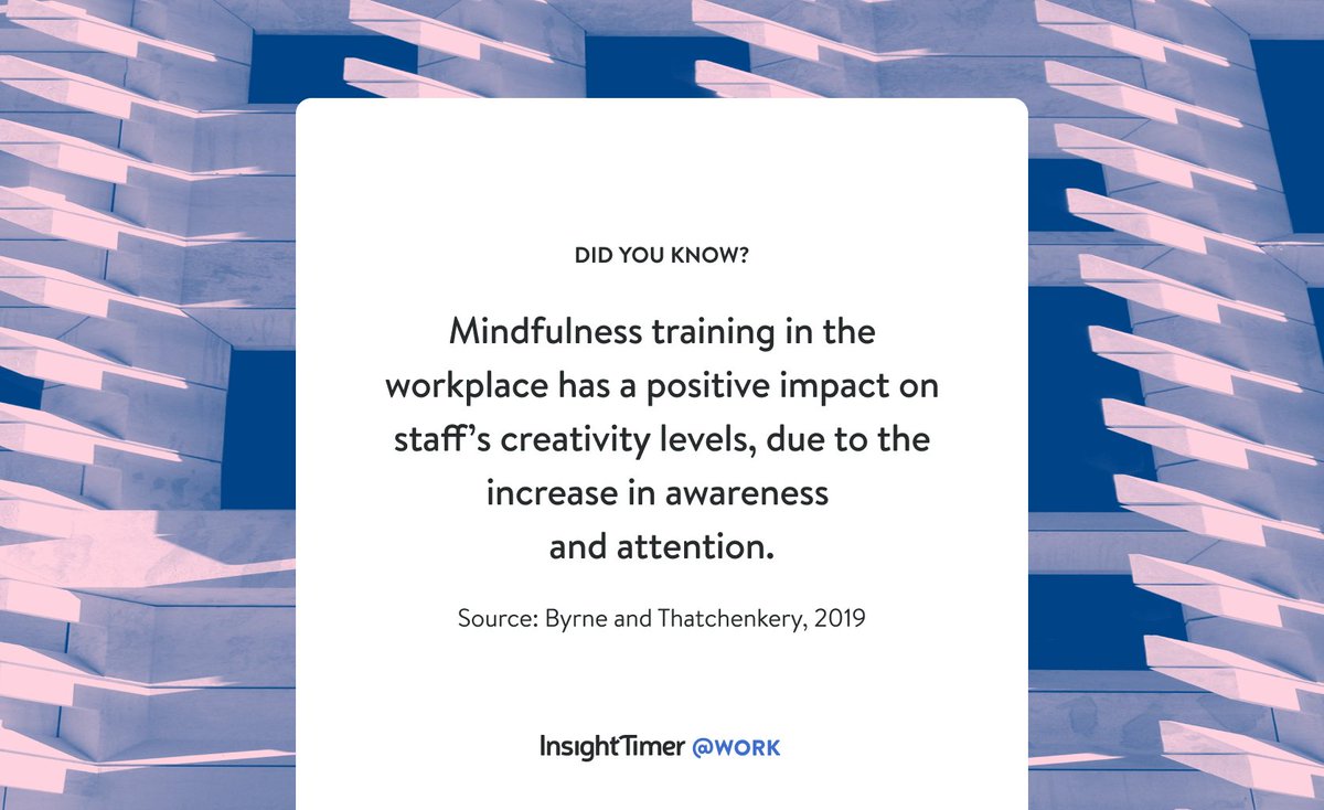 InsightTimer's tweet photo. Mindfulness is the getaway to creativity π Learn more about mindfulness for teams in our blog: https://t.co/x7g5r6kXX6
#insighttimeratwork https://t.co/ApWyKzUQL1
