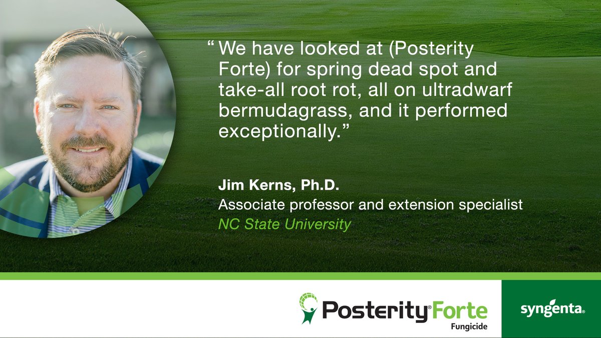SyngentaTurf's tweet image. Take action to protect your turf from #springdeadspot this fall and avoid damage in the spring. ⛳

Discover expert tips and application recommendations, including results from @KernsJim’s trials and studies on Posterity Forte: ow.ly/3Cy150G38XD