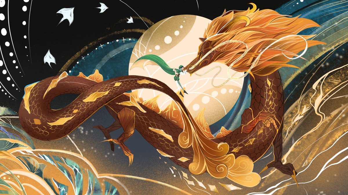 hasharakl's tweet photo. Little wind and big dragon 

#zhongven https://t.co/xOB7QWqK0s