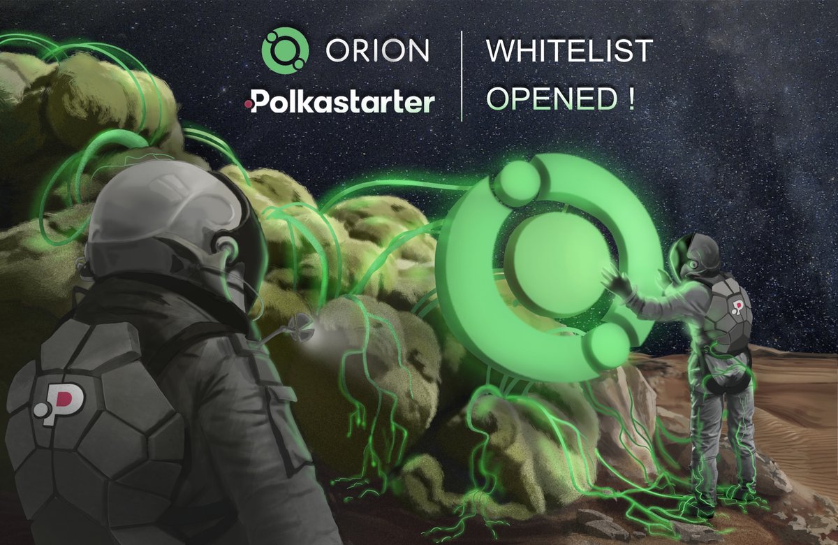 📢$ORION Polkastarter IDO Whitelist and lottery campaign for 100 community spots are NOW OPEN! 🔥🔥🔥

Apply to IDO whitelist and ORION community lottery here: bit.ly/3CgzXeE

Detailed Medium post: buff.ly/3ChrasC

Let's go! 🚀🚀🚀

$UST $LUNA $ORION 🔥🔥🔥