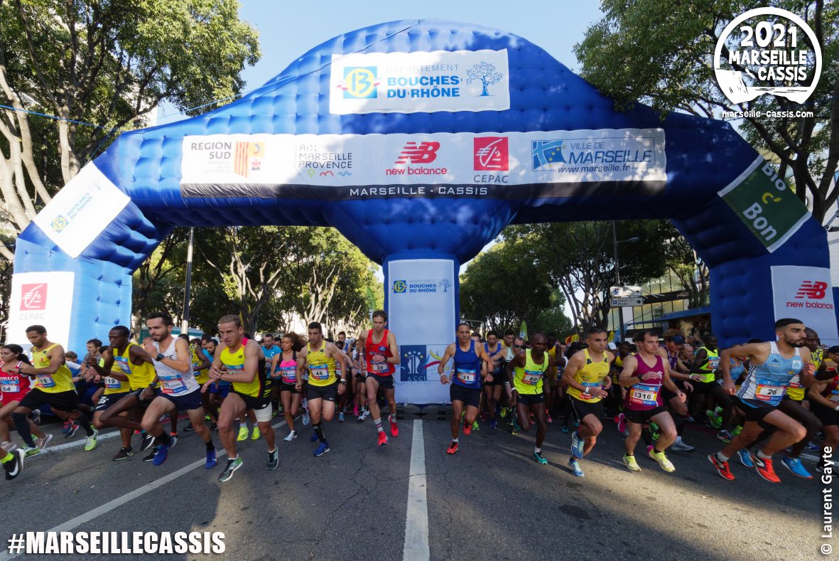 🚨 Dossards en vente pour 2021 !
#MarseilleCassis, c'est dans 1 mois et demi et bonne nouvelle, des places supplémentaires sont désormais disponibles 🏃🏻‍♀️🏃🏼‍♂️ 🤩. Nombre de places limité ! Alors inscrivez-vous sans attendre ▶️ marseille-cassis.com/fr/inscriptions