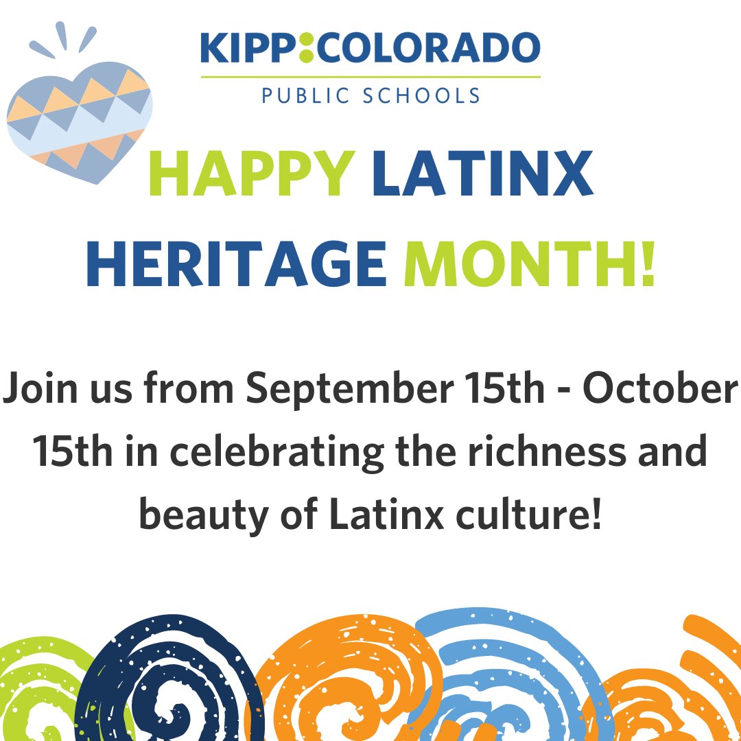 Happy Latinx Heritage Month! All month long, join KIPP Colorado as we share highlights from our incredible Latinx community. Do you have a local Latinx-owned business you would like us to highlight? DM us! #LatinxHeritageMonth