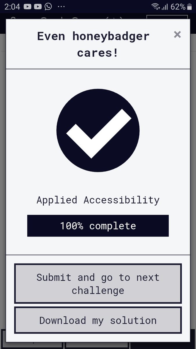 MrJBoyHaiti's tweet image. Just completed the third part of the CSS courses on @freeCodeCamp, I won't stop Never ✊🏾🙏
👽🛰🌍🛸💎
#code #CodeNewbies #CodeWeekBootcamp #CodeLife #DEVCommunity #100DaysOfCode #freeCodeCamp #freecode #BlackTechTwitter #CSS3 #css2021 #css