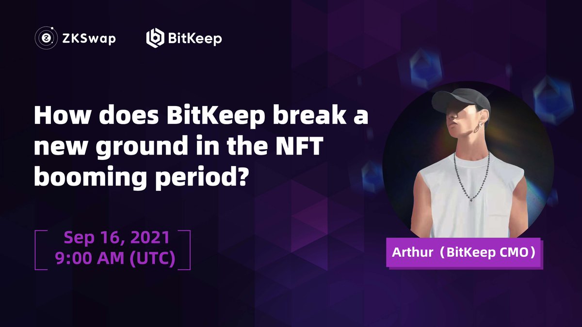 ZKBaseOfficial's tweet photo. AMA Sep 16, 9AM (UTC) with @BitKeepOS CMO Arthur

He'll introduce BitKeep, a decentralized, multi-chain digital asset wallet

1⃣Follow @ZKSwapOfficial &amp; @BitKeepOS
2⃣Retweet &amp; tag 3 friends
3⃣Join https://t.co/v3Gws1dNSe &amp; https://t.co/odoVVyX9ld

💰10 winners get 100 cBKB each! https://t.co/NzVsZ39Wsk