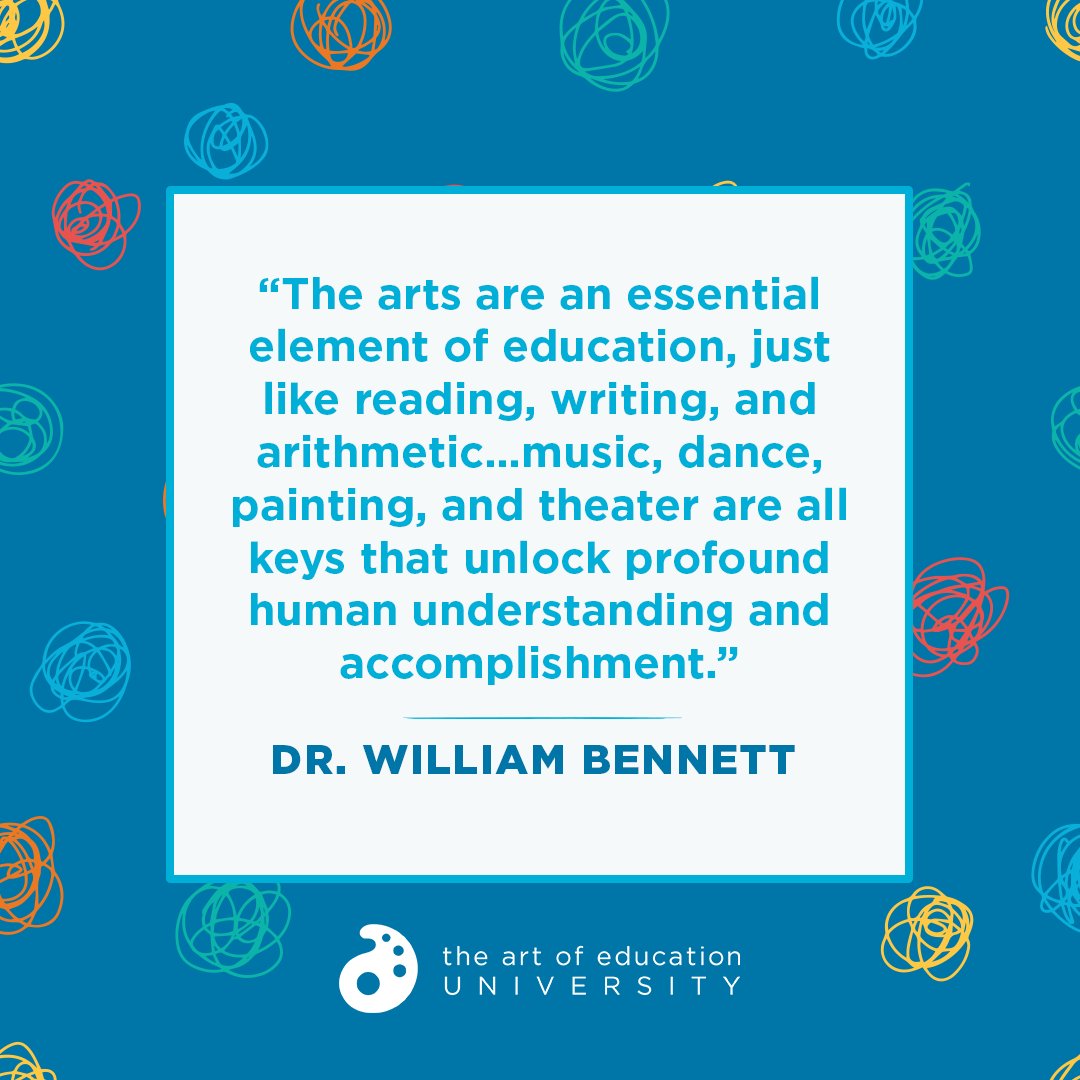 The arts are essential in creating well-rounded individuals! What's one reason you find arts education to be essential? #becauseofartsed