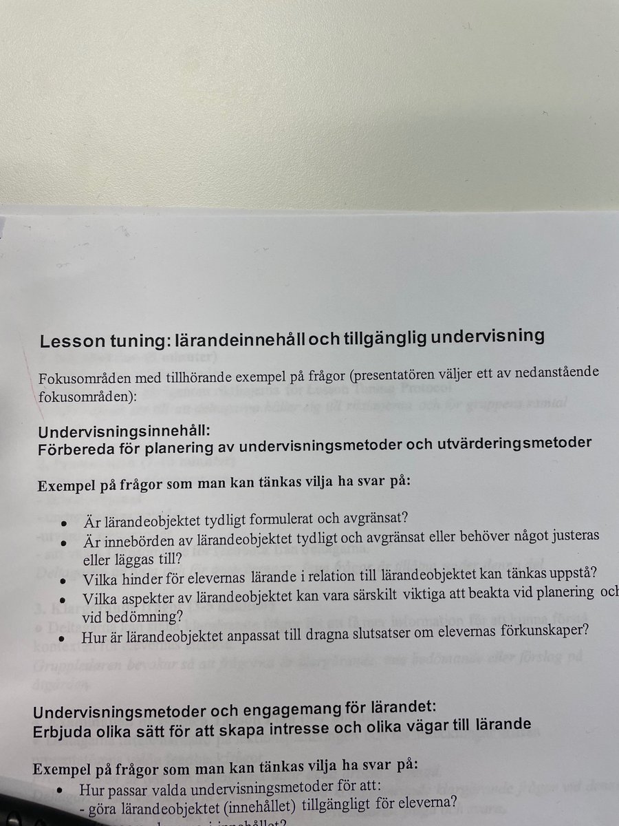 Idag på #mariehällsskolan: förstelärarna modellerade Lesson Tuning i en digital fish bowl. Gick tyvärr inte att fånga på ett bra sätt i bild🐡🥣