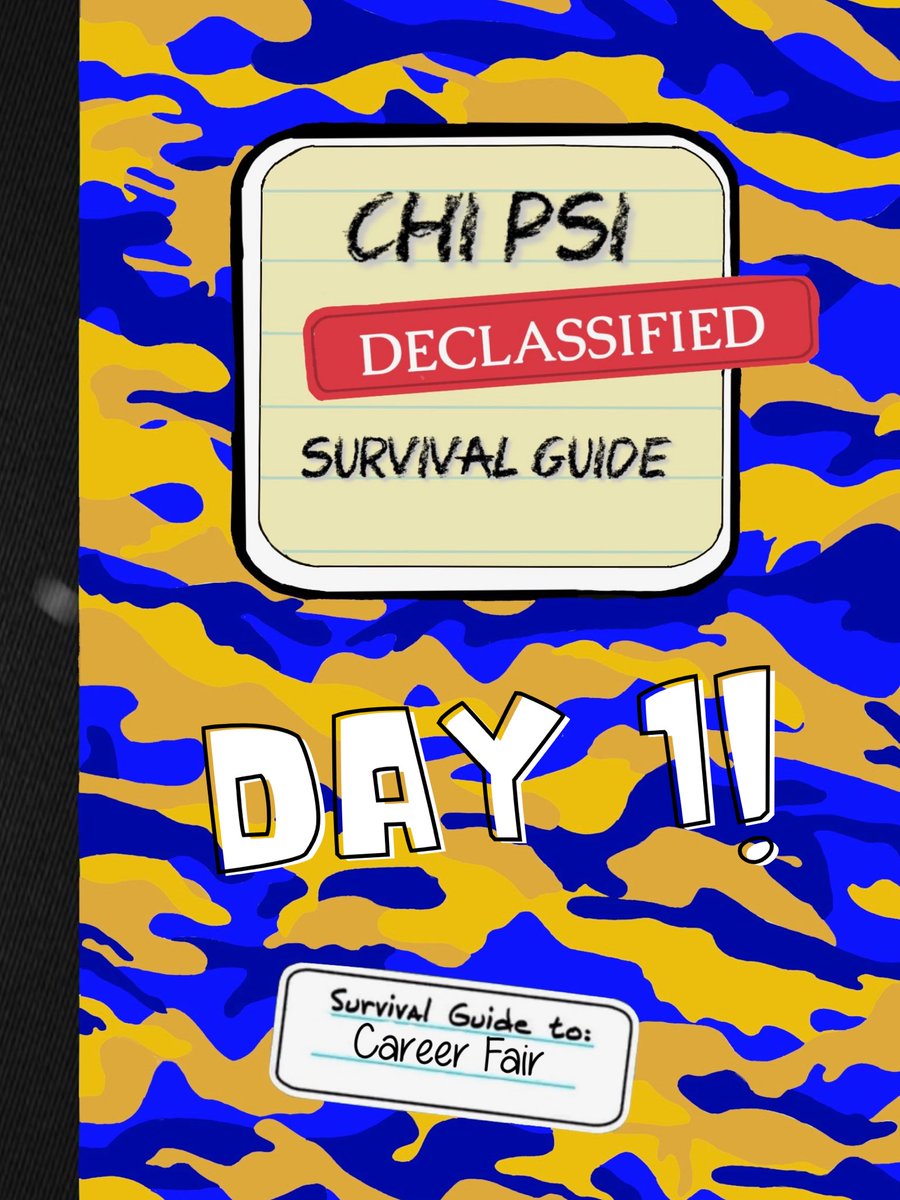 AkpsiChipsi's tweet photo. Day 1! Of the Chi Psi declassified survival guide: Career Fair edition 📓

Today’s topic: Dress for success!
Your first impression is how you look, be sure to be presentable and follow our check list of dos and don’ts 💼👔 https://t.co/MoWbZioPux