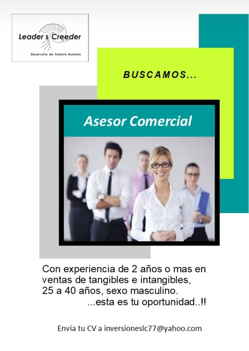 georgeus_66's tweet image. Si posees experiencia en el área comercial, esto es para ti. Importante empresa ubicada en Córdoba Capital (Argentina) te brinda una excelente oportunidad laboral...

#research 
#empowerment
#development 
#cordoba
#Argentina 
#oportunidadlaboral