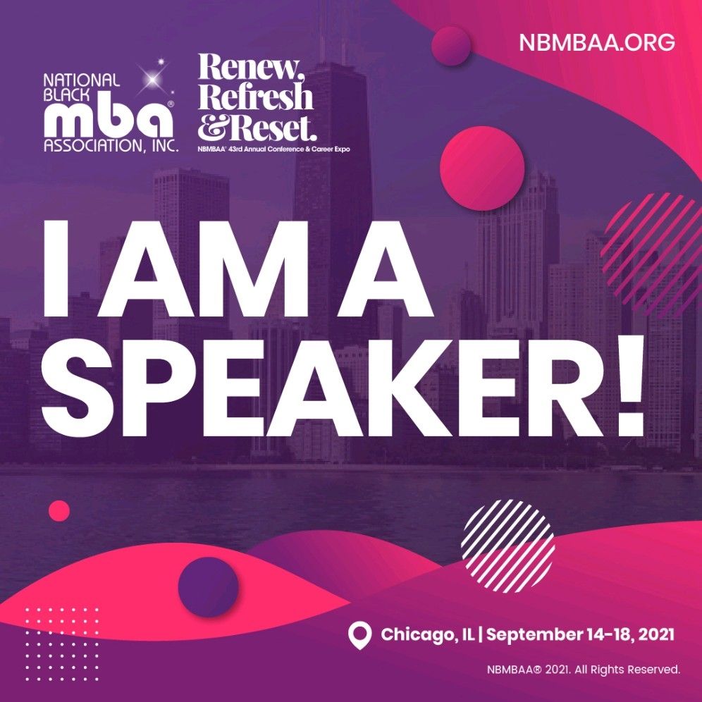 McBrideSisters's tweet photo. We're excited to announce Andréa will be a speaker at the NBMBAA® 43rd Annual Conference & Career Expo today, taking place September 14-18 in Chicago, IL. The conference is BOTH live and digital to make sure everyone has a chance to attend! #NBMBAA21 #RenewRefreshReset https://t.co/XY4NJSSH8p