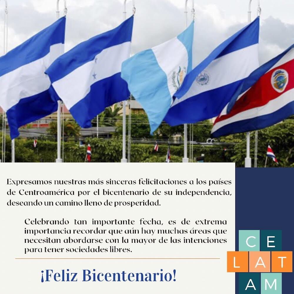 Han sido años de construir historias, de salir adelante, de sobreponerse a pruebas y de buscar forjar mejores países🙌🏻.
#FelizBicentenario 
#Centroamérica 
#15deSeptiembre