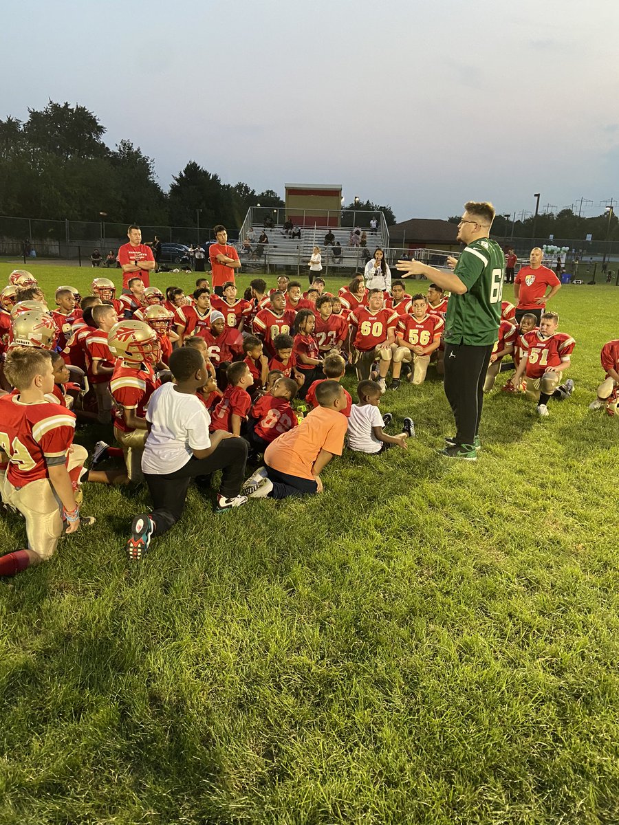 Through my time at the Air Force Academy I learned the value of Service before Self. &amp; I appreciate the <a href="/nyjets/">New York Jets</a> for allowing me this opportunity to work with the Edison Jets Youth Program &amp; talk about my time at the @AF_Academy and my football career.