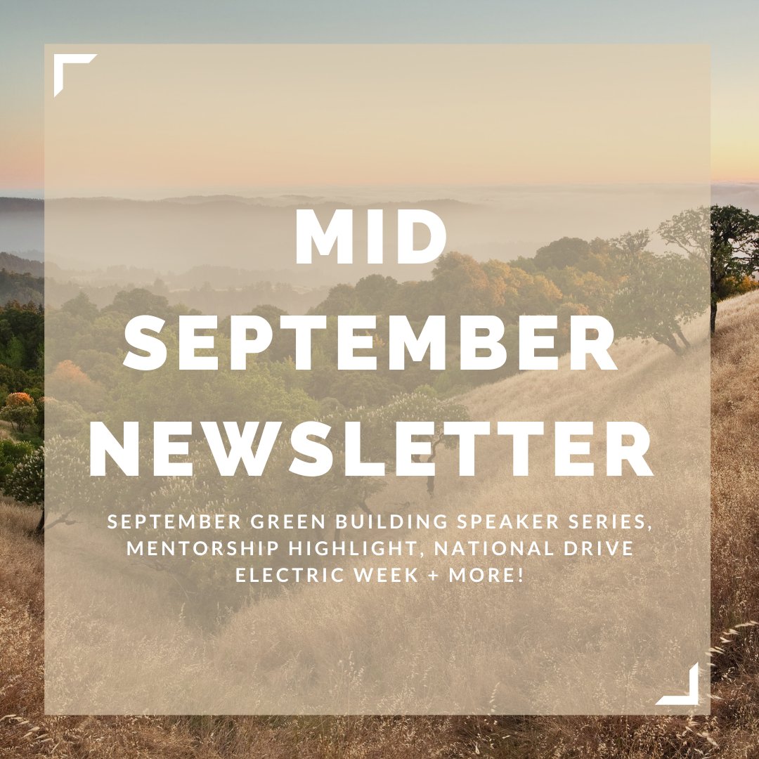 CCGreenBuild's tweet image. September Green Building Speaker Series, Mentorship Highlight, National Drive Electric Week + More! - mailchi.mp/e6ac859893b0/e…