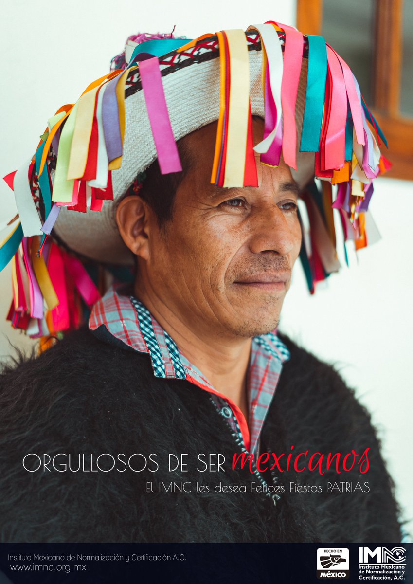 IMNC_MX's tweet photo. En el IMNC estamos orgullosos de ser una EMPRESA 100% MEXICANA 🇲🇽

A nombre de todo el equipo que nos conforma, les deseamos ¡Felices Fiestas Patrias! 🎇

https://t.co/Vjj9rz5U0y
#hechoenmexico  #imnc #IMNCMX #Certificación #fiestaspatrias https://t.co/LKhLep9Ihz