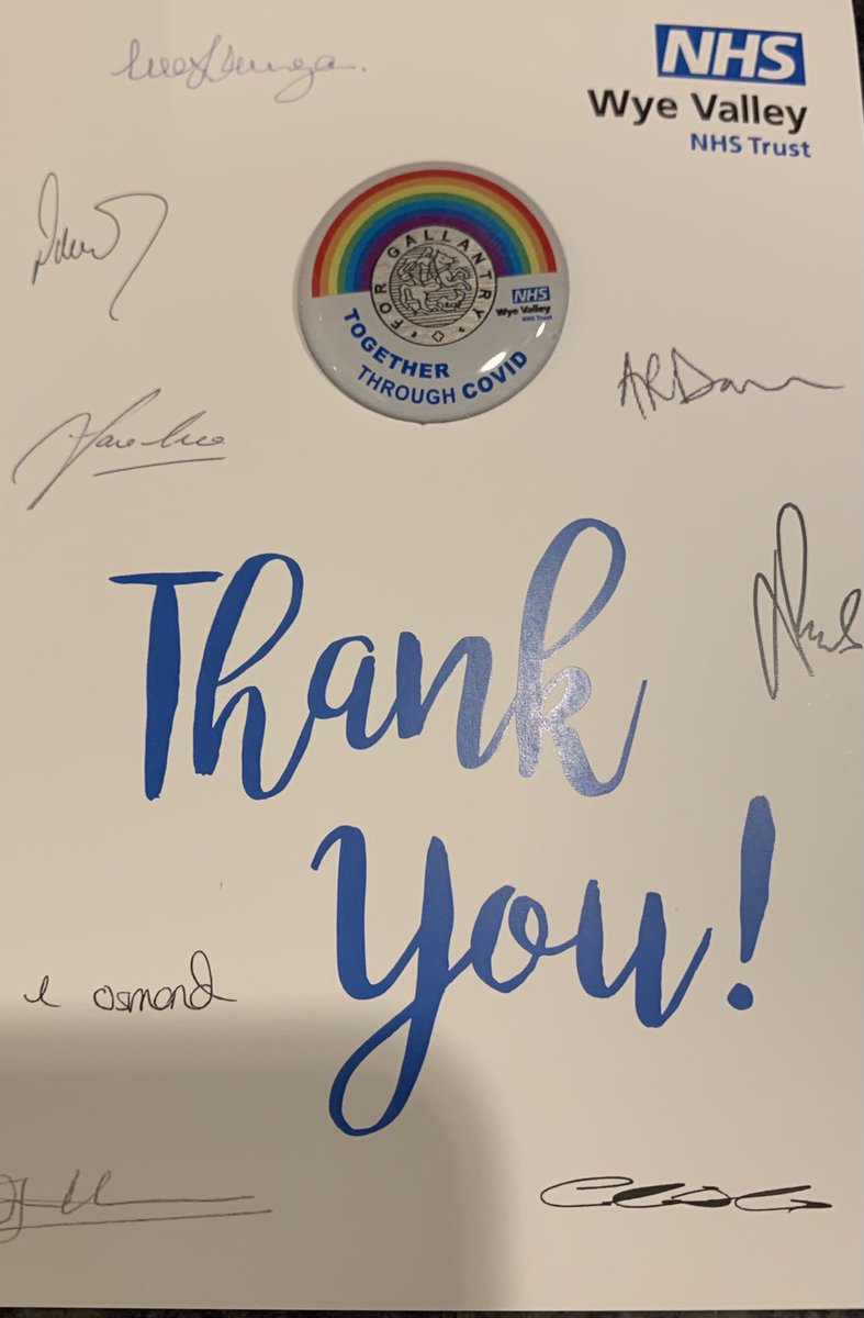 ⁦<a href="/WyeValleyNHS/">Wye Valley NHS Trust</a>⁩ Thank you for my card and badge. It’s the little things that make the difference. Looking forward to getting creative with my blank postcard.