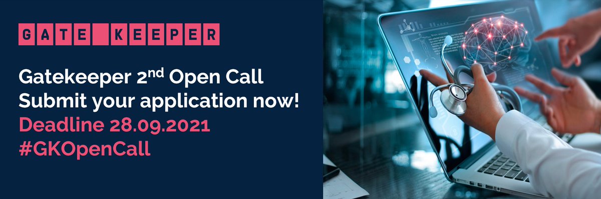 EipSite's tweet photo. This is your last chance to apply to the #GatekeeperEU 2nd Open call and to offer your #AI or #BigData solutions to a mature European ecosystem. Deadline 28/09/2021. More information: https://t.co/Vi5S8oY9tU #GKOpenCall https://t.co/65ElZvmGUF