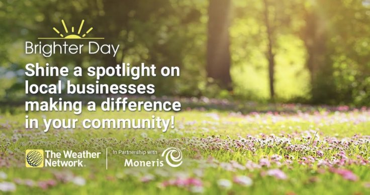 Hey #Halifax 
Do you know a small business that's making a positive impact in your community? Nominate them today: bit.ly/39lSXvT for a chance to see them featured on <a href="/weathernetwork/">The Weather Network</a> during #SmallBusinessWeek! <a href="/Moneris/">Moneris</a> <a href="/Brighter_Day/">Brighter Day</a>