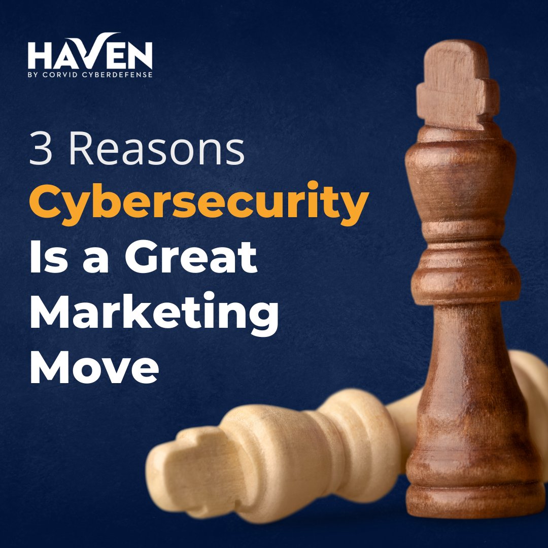 3 Reasons Cybersecurity Is a Great Marketing Move 📰 It’s fair to say that most professionals don’t think to include cybersecurity in their marketing strategies. But it can improve business KPIs in several important ways. 

Read our article corvidcyberdefense.com/3-reasons-cybe…