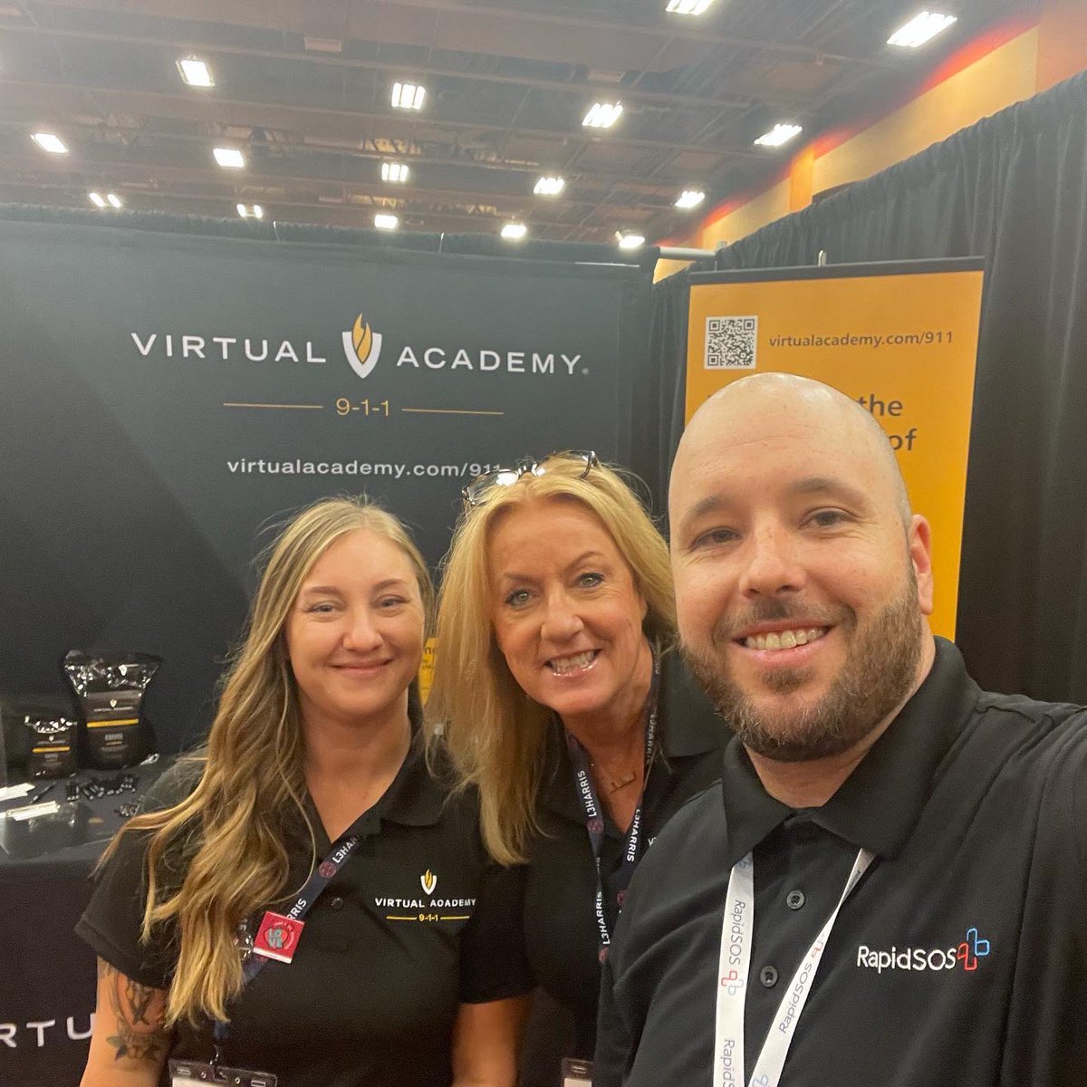 So awesome to have our great friends from RapidSOS as our neighbors at the Arizona APCO/NENA conference! #istandwith911 <a href="/VAcademyOnline/">Virtual Academy</a>