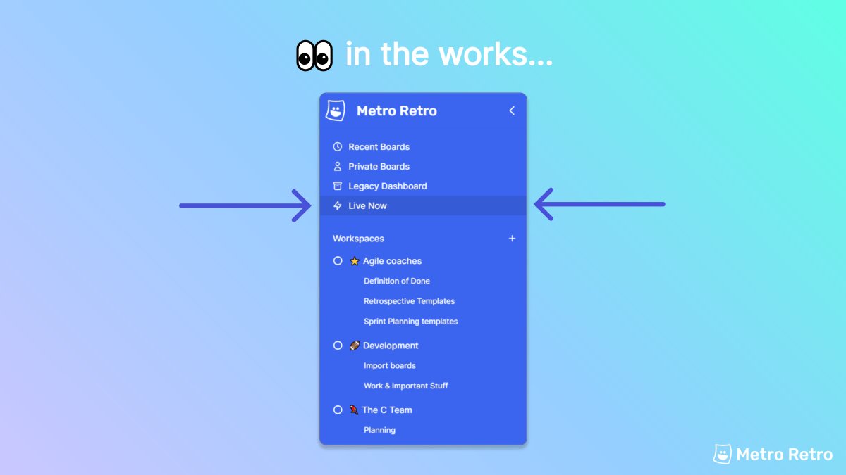 Jamiehanratty's tweet photo. We're testing out showing who's online, which board they're on, and jumping to their location in @MetroRetroApp π₯³
#thinkwithportals https://t.co/3TZLkepM1e