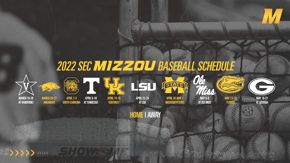 Mizzou Schedule 2022 Mizzou Baseball On Twitter: "The 2022 Sec 📅 Is Here‼ 🔗  Https://T.co/43Jgeutvfl #C2E🐯⚾ Https://T.co/Ydkihuyklc" / Twitter