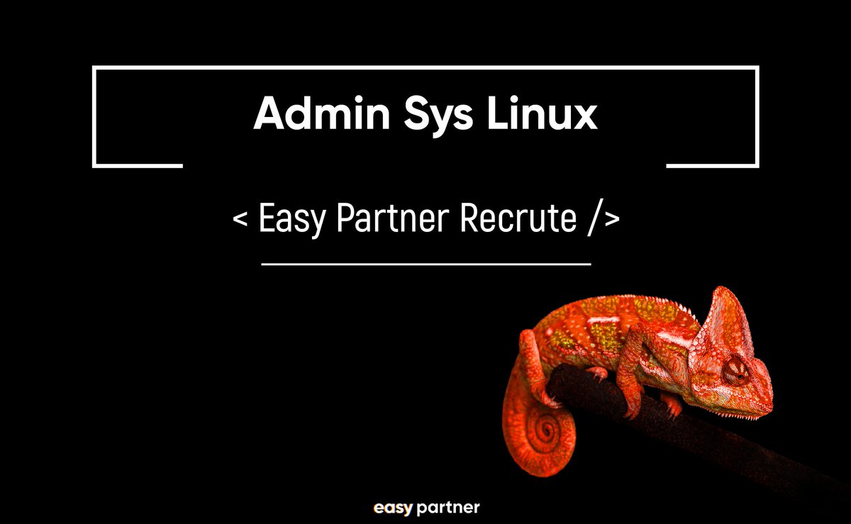 ⚡ Alerte Job ⚡

◾ #Admin Sys #Linux H/F

Freelance :  400€ à 460€  TJM

Profil : Junior

📍 Paris

Plus de détails dans l'annonce 👉 bit.ly/3AaBNNe

#jobsearch #Jobs #tech #recrutement #offres #easypartner