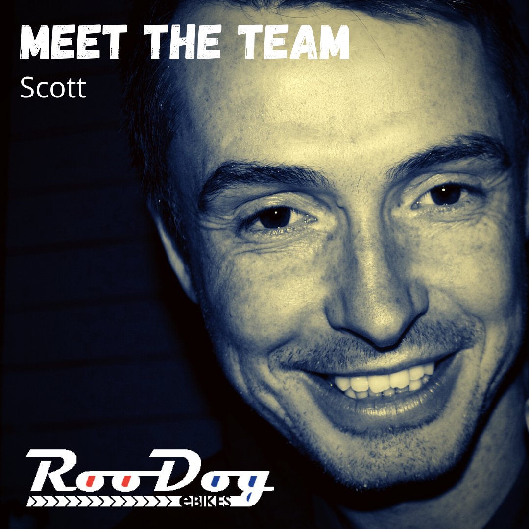 RooDogEbikes's tweet photo. PUTTING THE FACE TO THE NAME!
.
Say HI to Scott.  👋
.
Scott is the big boss and technical whizz at RooDog - the DOG in RooDog (confused? - look up the origin of our name). 🐶
.
#thebuckstopshere #staffsmiles #roodog #ebikelifestyle https://t.co/kB8IKrvTDh