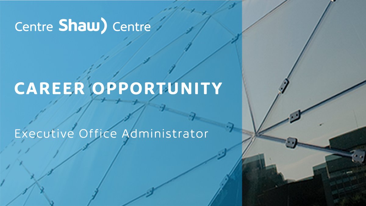 We are actively seeking an #Executive #Office #Administrator to join our team. The Administrator provides high-level support to the executive team while acting as ministry liaison with staff at the Ministry of Tourism, Culture and Sport. 

Apply now: shaw-centre.com/about-us/caree…