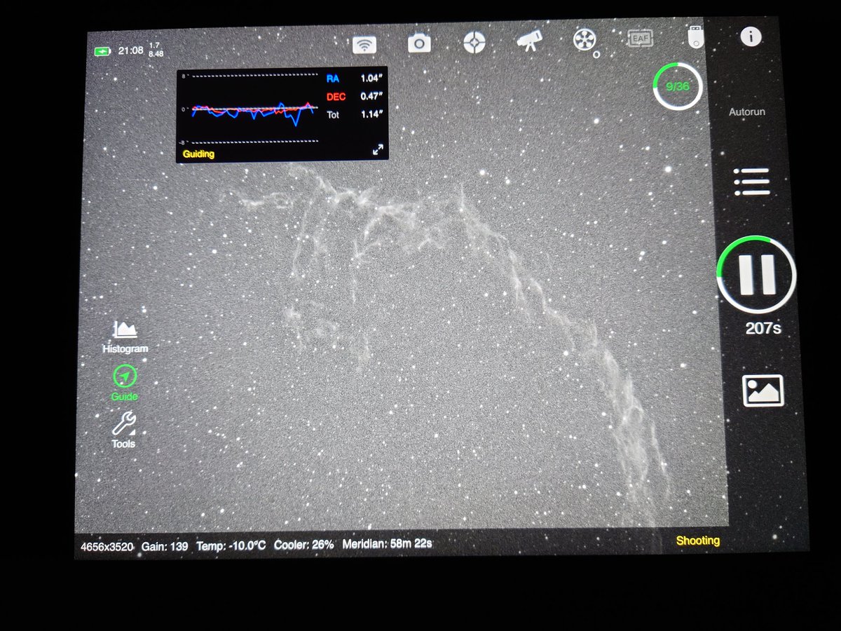 Off to a rough start on IC1340 but going OK ish right now 👍
#astrophotography #veilnebula