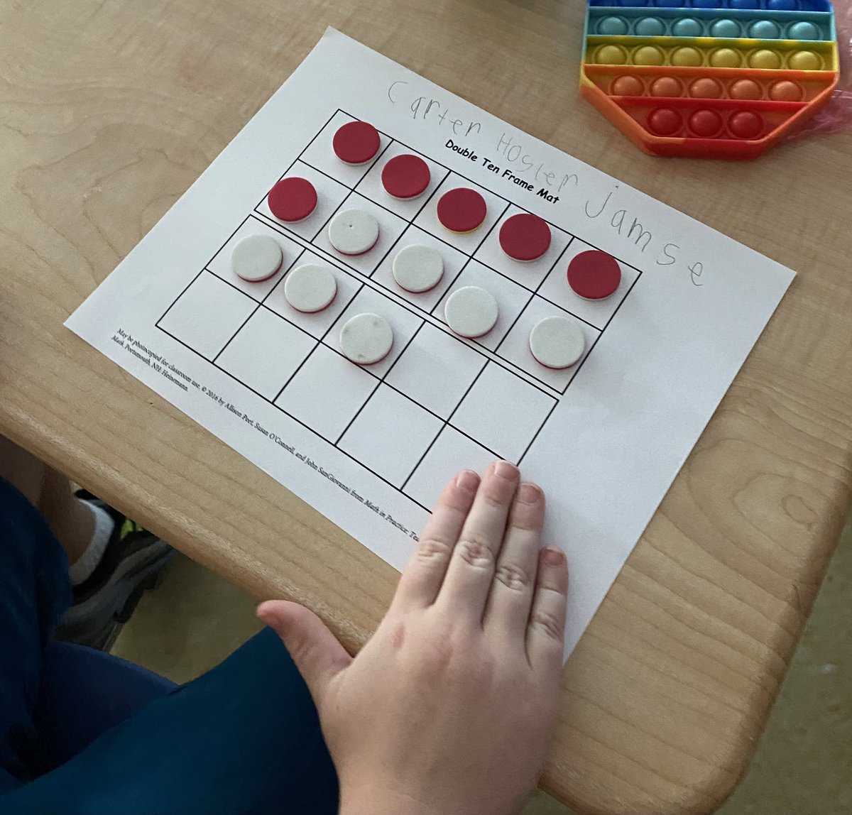 mrscannsclass's tweet photo. From subitizing to missing addends @ameliatigers are rocking that math! @WestCler https://t.co/V2RnqGyZ30