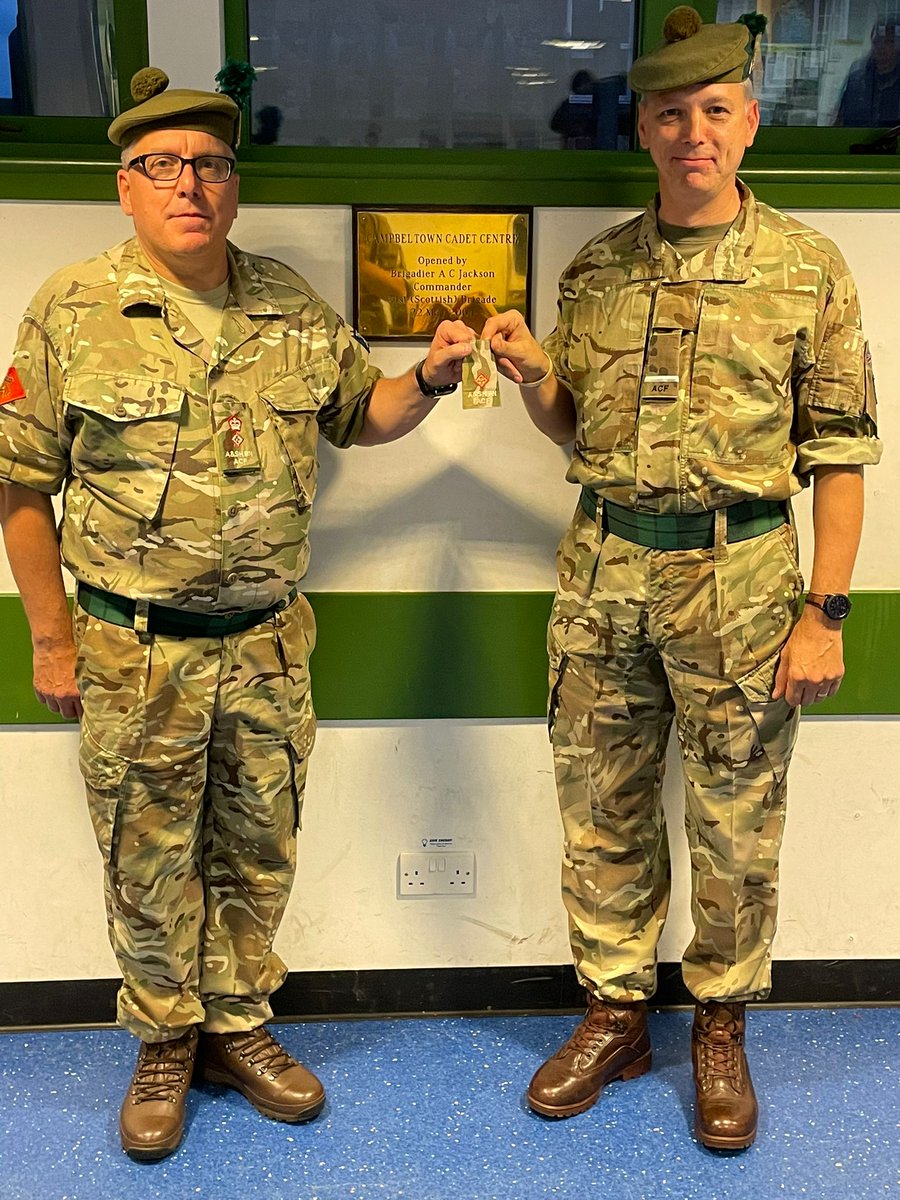 A&SH Army Cadets (@aandsh_acf) on Twitter photo Finally after what has seemed like a lifetime the Battalion would like to congratulate
Al Kenny of D (Argyll) Company on his promotion to 2nd Lieutenant , very well deserved 👏 <a href="/ComdtArgyllACF/">Commandant Argyll and Sutherland Highlanders ACF</a> <a href="/HenryCanavan2/">Henry Canavan</a> <a href="/hrfca/">Highland Reserve Forces' and Cadets' Association</a> <a href="/ArmyCadetsScot/">Army Cadets in Scotland</a> @51x_Cadets <a href="/ColCdts51X/">Gordon Rae</a> Finally after what has seemed like a lifetime the Battalion would like to congratulate
Al Kenny of D (Argyll) Company on his promotion to 2nd Lieutenant , very well deserved 👏 <a href="/ComdtArgyllACF/">Commandant Argyll and Sutherland Highlanders ACF</a> <a href="/HenryCanavan2/">Henry Canavan</a> <a href="/hrfca/">Highland Reserve Forces' and Cadets' Association</a> <a href="/ArmyCadetsScot/">Army Cadets in Scotland</a> @51x_Cadets <a href="/ColCdts51X/">Gordon Rae</a>