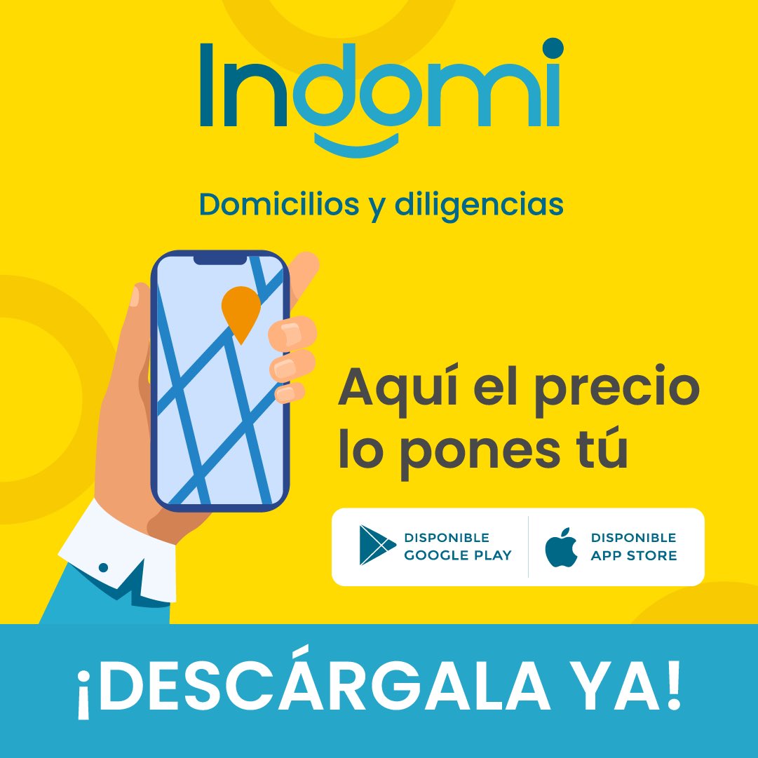 indomiapp's tweet photo. Llega Indomi para hacer de tus domicilios y diligencias una experiencia sin complicaciones.🤩

¡Aquí el precio lo pones tú!✨

#Indomi #Barranquilla #Domicilios #Entregas #Delivery #Emprendimiento #Emprendimientobarranquilla #Repartos #Domiciliarios #Diligiencias #Restaurantes https://t.co/AVgeGkmSIU