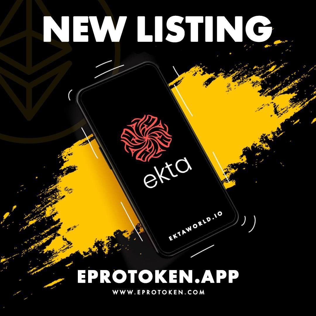 🔥 NEW LISTING ON $EPRO🔥

#EKTA now listed on EPRO’s DeFi app. <a href="/ekta_io/">Ekta</a> 

✅ Track your holding rewards
✅ View your portfolio
✅ Use charting tools 
✅ See accurate token info
✅ Find up to date #EKTA news
✅ Follow whale wallets

eprotoken.app

#EPRO_ONE_DOLLAR
#EPRO
