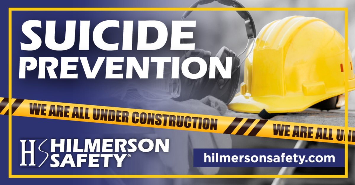 Construction workers have the highest suicide rate of any occupation. We want to keep our crew members safe on the job, but it's just as important they return safely the next day. 

Suicide Prevention Lifeline: 800.273.8255

info@hilmersonsafety.com

#preventconstructionsuicide