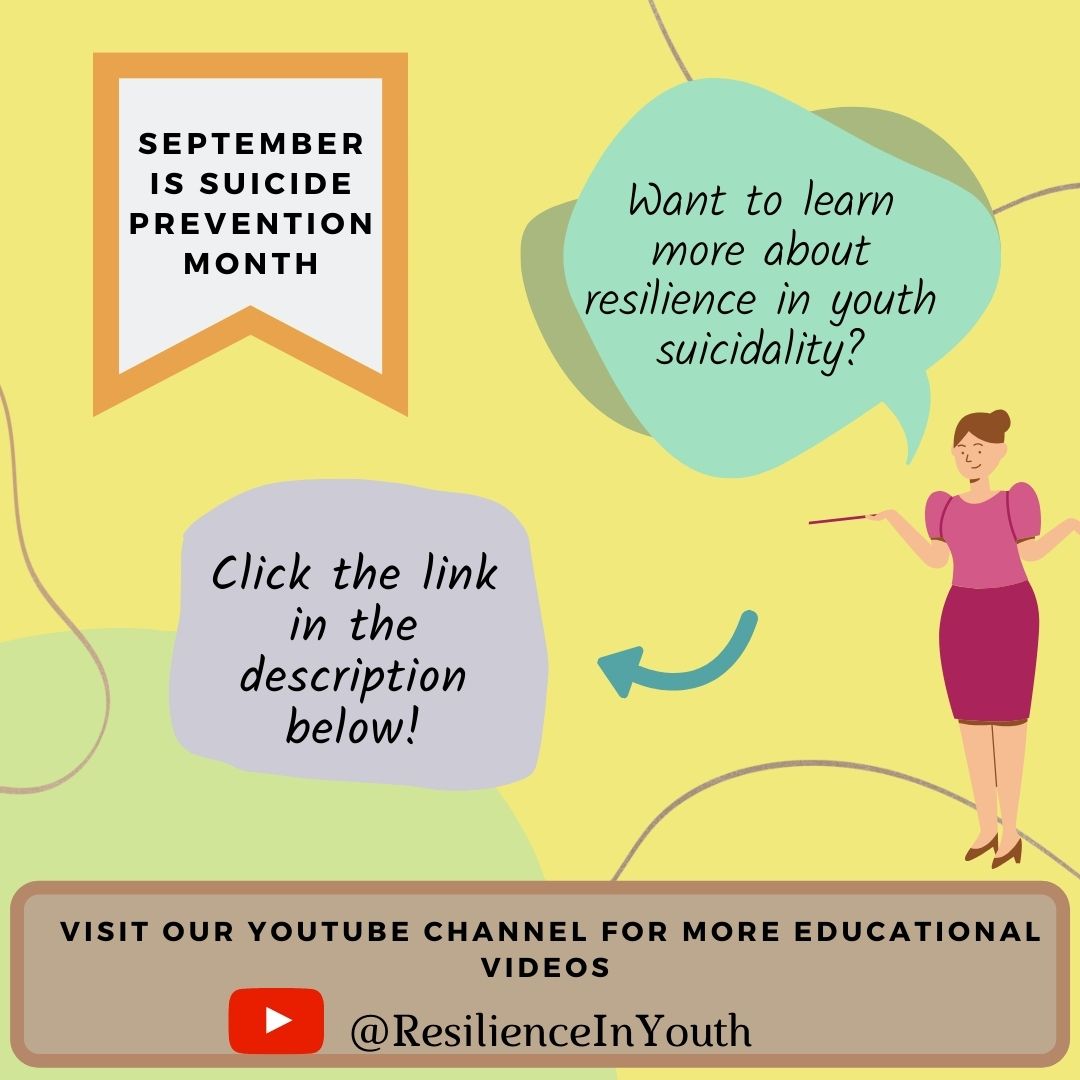 Self-compassion &amp; resilience promotion are part of suicide prevention. Check out "Risks &amp; resilience in youth suicidality" here to learn more about this topic 
youtube.com/watch?v=9rBnbR…  @drwekerle 

#selfcompassion #resilience #suicideprevention #healthpromotion #mentalhealth