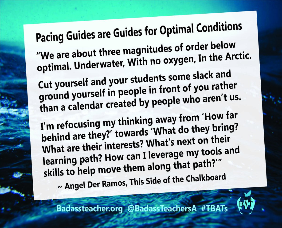 AlabamaBATs (@alabamabats) on Twitter photo Hide those Pacing Guides for now. Concentrate on the kids. Some areas of the curriculum will take longer, but some areas will go quicker. Block out the outside pressure & just teach what the kids need. #TBATs <a href="/GeorgiaBATs2/">@GeorgiaBATs</a> <a href="/FLBATsA/">@FLBATs</a> <a href="/MemphisbatBa/">TennesseeBATs</a> <a href="/SoCarolinaBATs/">South Carolina BATs</a> <a href="/NoCarolinaBATs/">NoCarolinaBATs</a> Hide those Pacing Guides for now. Concentrate on the kids. Some areas of the curriculum will take longer, but some areas will go quicker. Block out the outside pressure & just teach what the kids need. #TBATs <a href="/GeorgiaBATs2/">@GeorgiaBATs</a> <a href="/FLBATsA/">@FLBATs</a> <a href="/MemphisbatBa/">TennesseeBATs</a> <a href="/SoCarolinaBATs/">South Carolina BATs</a> <a href="/NoCarolinaBATs/">NoCarolinaBATs</a>