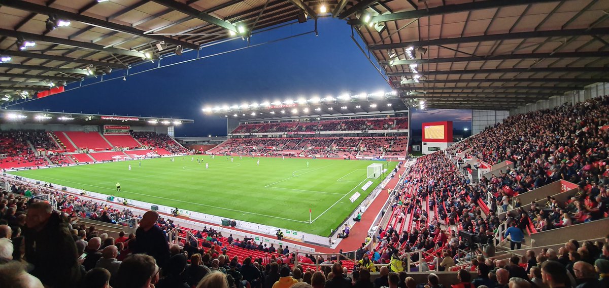 Wiggy1909's tweet image. Behind enemy lines tonight - Stoke 1-1 Barnsley at half-time. #STOBAR