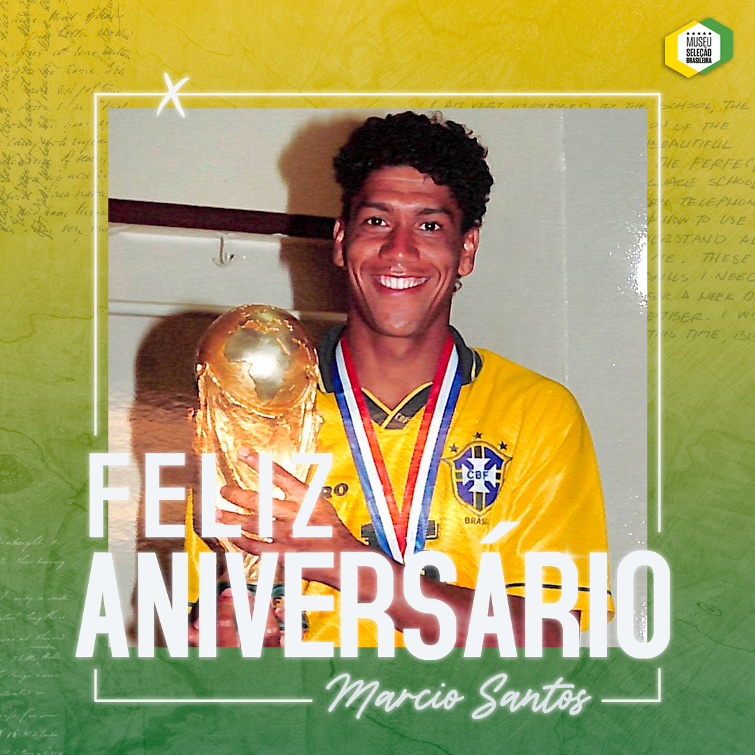 museuselecao's tweet photo. 🎂 Feliz aniversário, Márcio Santos! 🎂

Nosso zagueirão do TETRA completa 52 anos de vida. Além da Copa, o jogador ainda levou uma Copa América, Copa da Amizade e Copa Umbro! https://t.co/rPHkD5X4ul