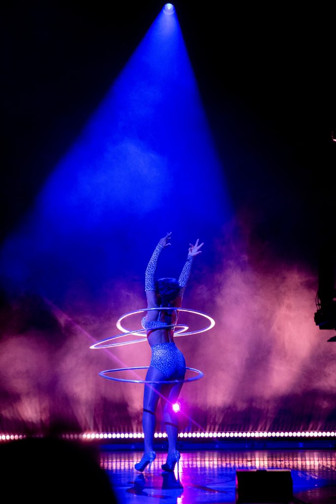 Hula hoop queen <a href="/marawamazing/">Marawa The Amazing</a> in my cinematic special, Night of the Teese, directed by Quinn Wilsonn. Marawa holds 12 Guinness world records - half of them for feats in high-heeled roller skates! Streaming October 1-3, tix: driift.link/DitaVonTeese