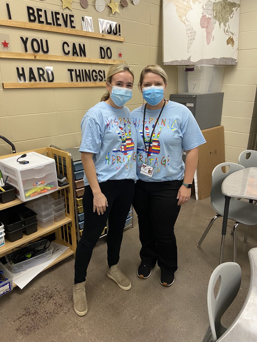 wesman023's tweet photo. Our ESL teachers are kicking off Hispanic Heritage Month today! @RuddMiddle @JEFCOED https://t.co/RSprefljNF