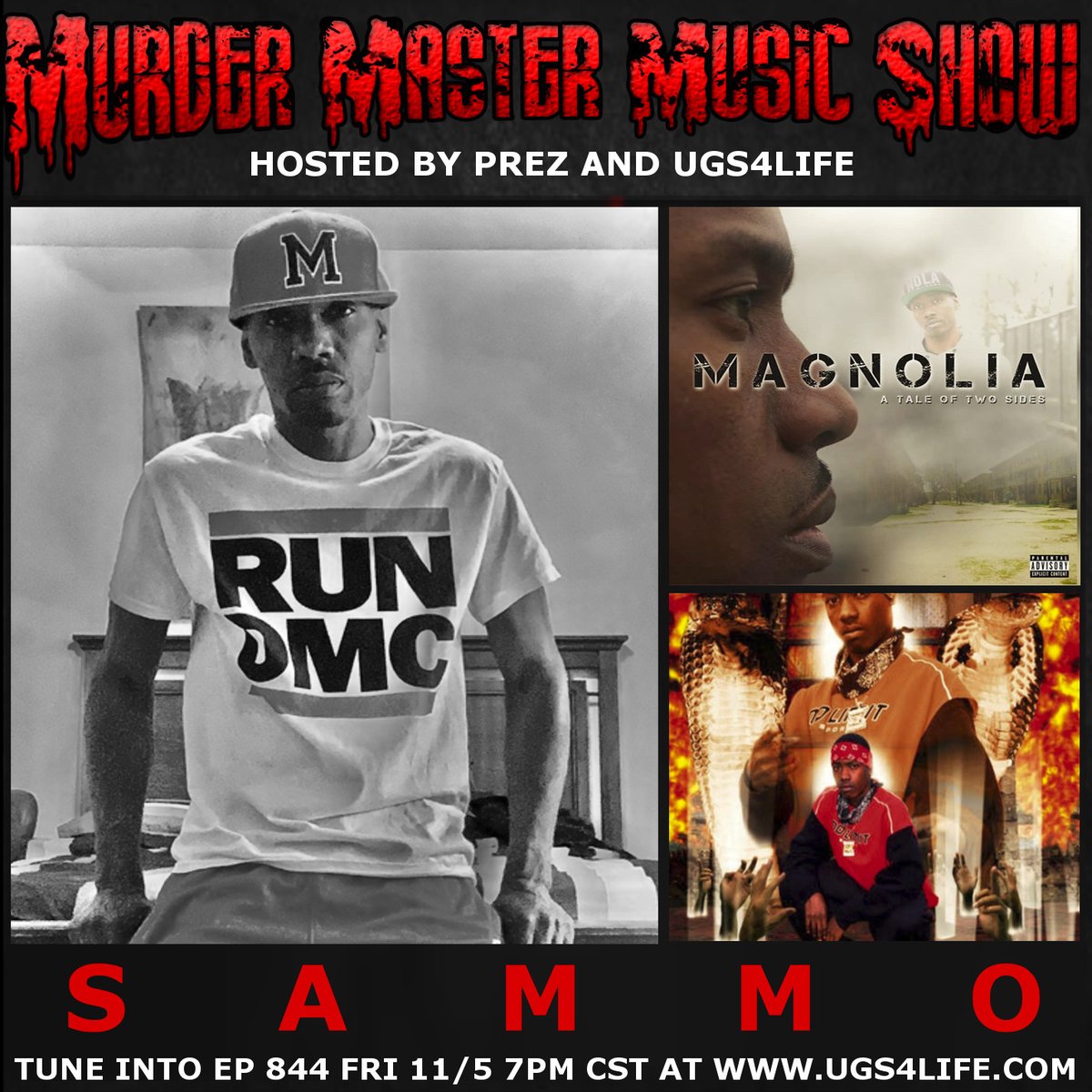 UGSocietyFTI's tweet image. Tune into Ep 844 Fri 11/5 w/ @sammooffbelmont #Sammo
7pm CST at ugs4life.com #murdermastermusicshow
#realrap #realhiphop #originalrappodcast #neworleans
#undergroundhiphop #southernhiphop #neworleanshiphop