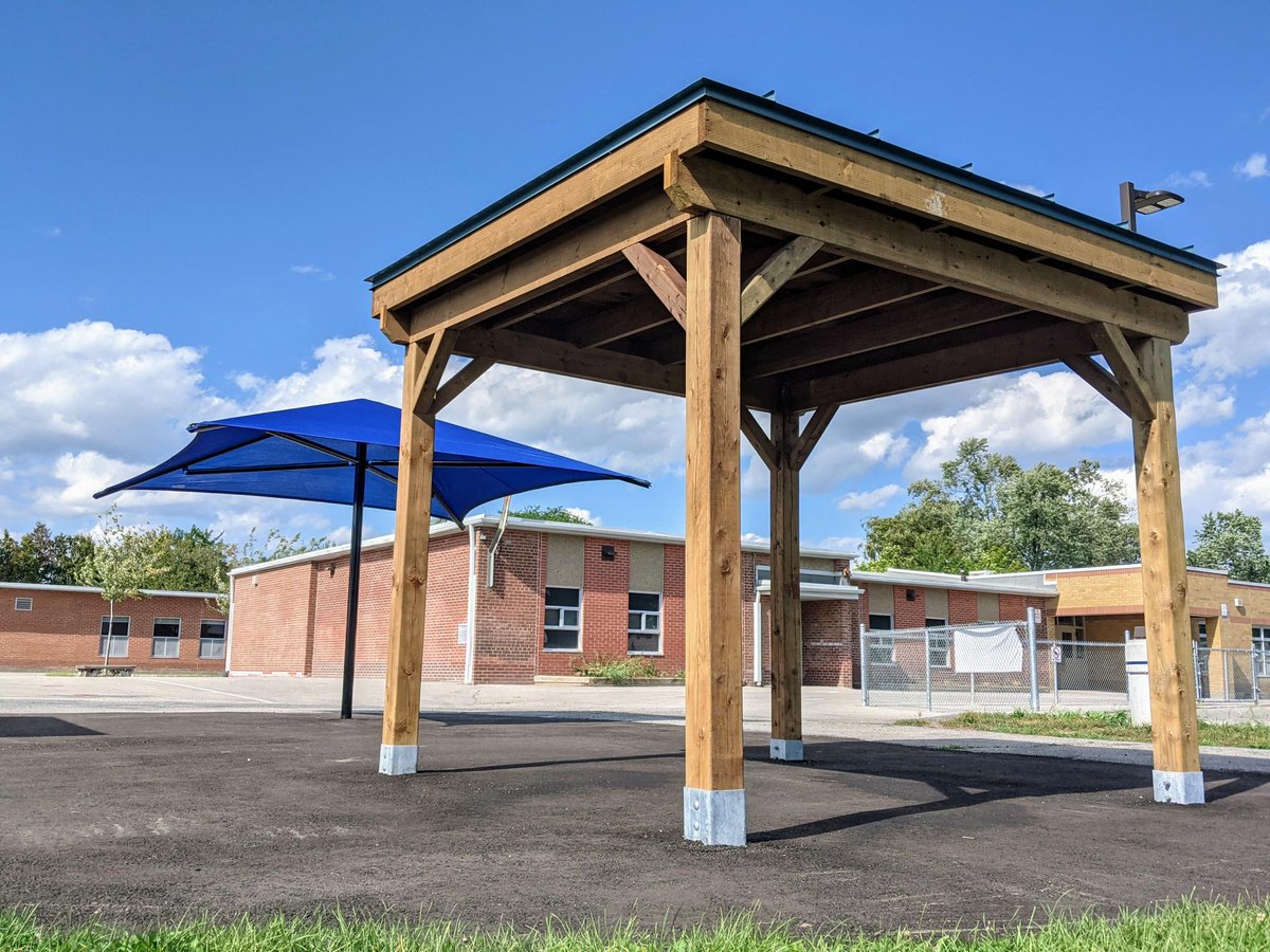 FSDDSB's tweet photo. The wait is over. EA Fairman PS's outdoor classroom is complete.@EAFairmanPS @DDSBSchools https://t.co/MJ4VaIDCX8